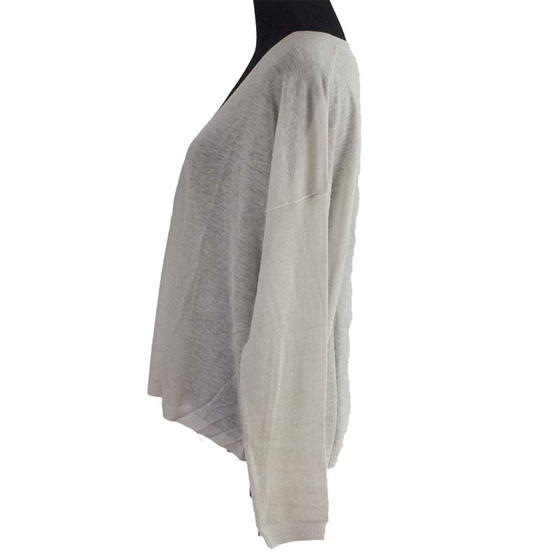 Women's cashmere 16GG extremely light V-neck pullover knitted sweater