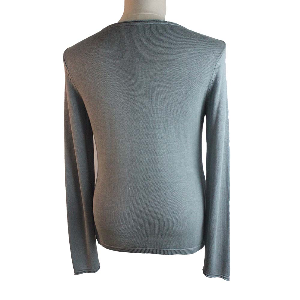 Women's Cotton Sweater, Baby tubular roll neck, stitches move patter pullover
