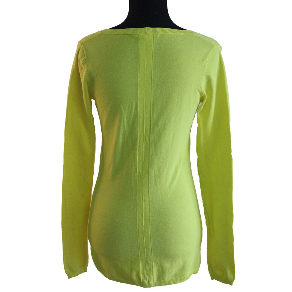 Women's stretch cotton sweater,Deep V-neck Pullover