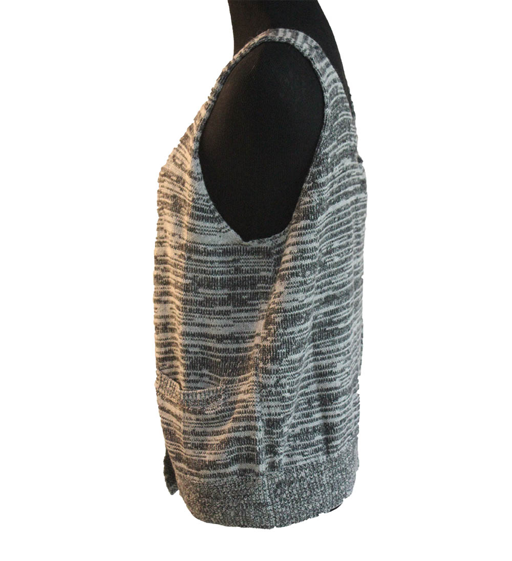 Women's Angora knit sweater, Double Button Top, Mix color pullover